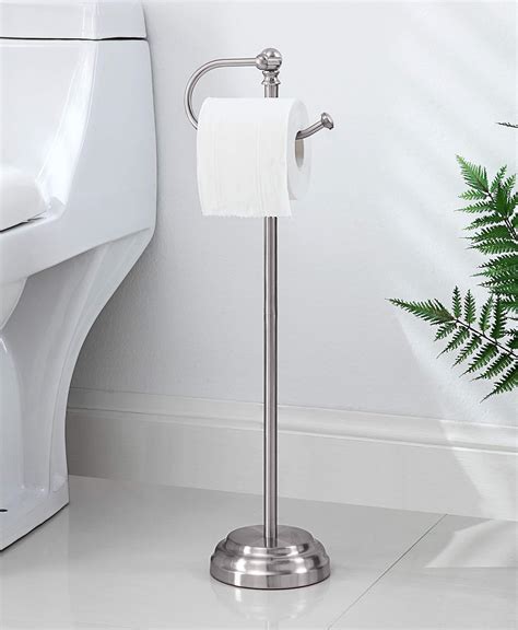 single post toilet tissue holder|extra toilet paper holders freestanding.